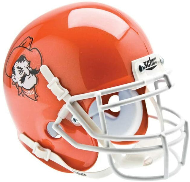 Réplica de casco Schutt Mini Pete de los Oklahoma State Cowboys, color naranja, alternativa, n.º 5