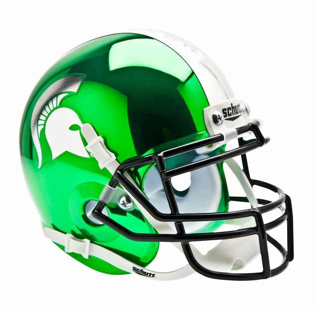 Casco Schutt Mini de los Spartans de Michigan State: alternativa verde