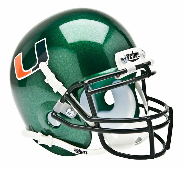 Casco Schutt Mini de los Miami Hurricanes - Casco alternativo n.° 1