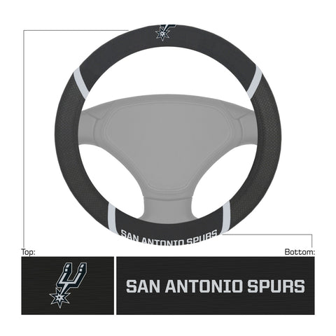 ~San Antonio Spurs Steering Wheel Cover Mesh/Stitched Special Order~ backorder