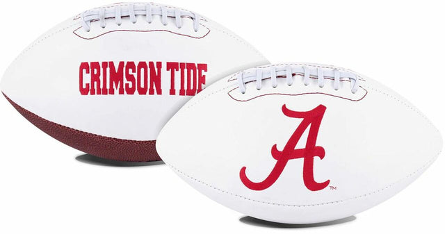 Balón de fútbol Alabama Crimson Tide de tamaño completo, serie de firmas bordadas