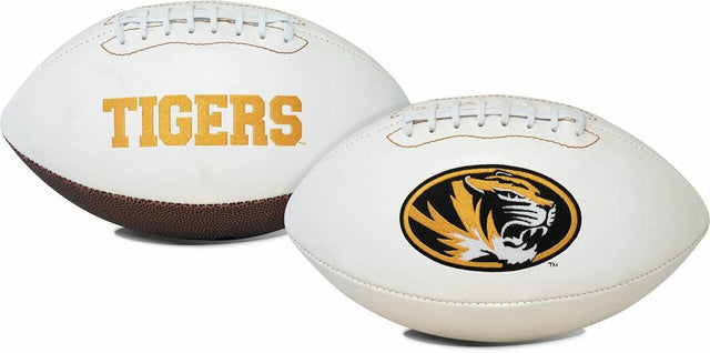 Serie de firmas bordadas de tamaño completo de fútbol de Missouri Tigers