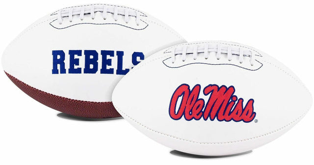 Serie de firmas bordadas de tamaño completo de Mississippi Rebels Football