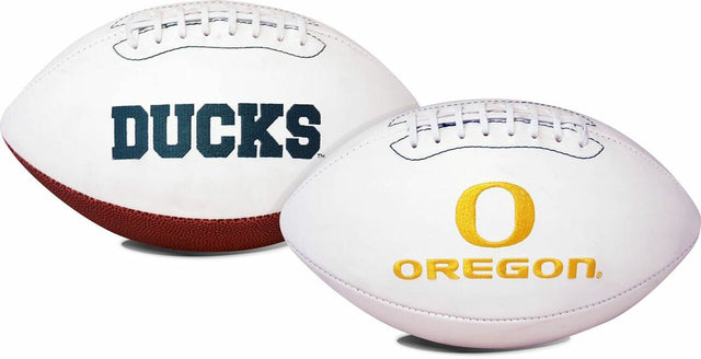 Serie de firmas bordadas de tamaño completo de fútbol de Oregon Ducks