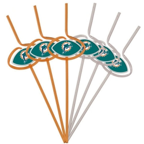 Miami Dolphins Team Sipper Straws CO