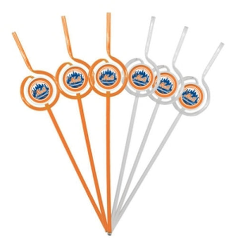 New York Mets Team Sipper Straws CO