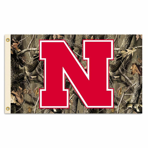 ~Nebraska Cornhuskers Flag 3x5 Realtree Camo 2013 Logo~ backorder