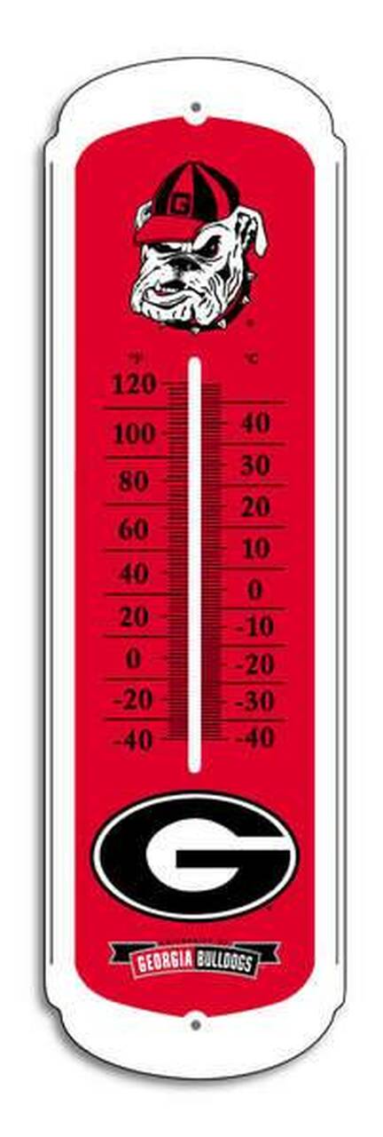 Georgia Bulldogs Outdoor Thermometer - 27" CO