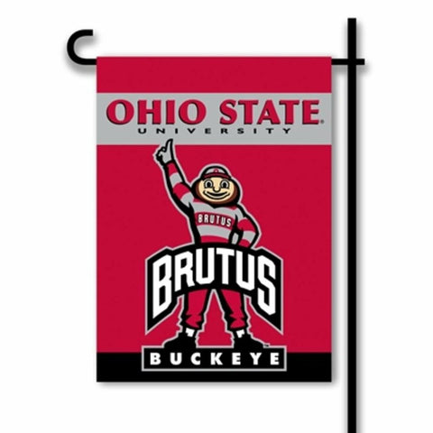 Ohio State Buckeyes Garden Flag Brutus New UPC