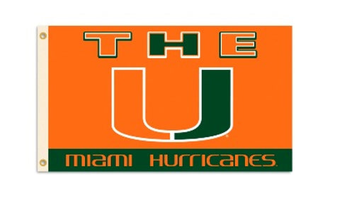 Miami Hurricanes Flag 3x5 BSI