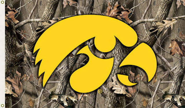 Iowa Hawkeyes Flag 3x5 Realtree Camo Flag