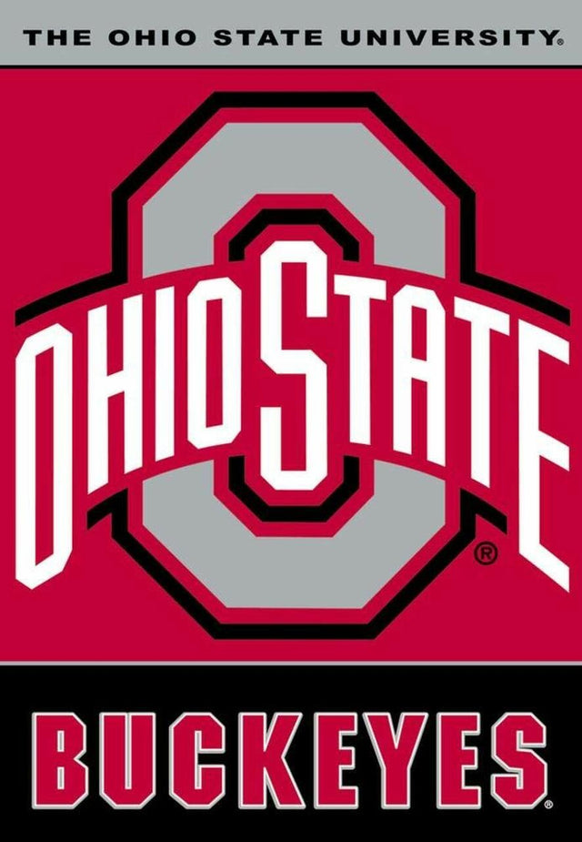 Pancarta de los Buckeyes del estado de Ohio de 28 x 40 pulgadas, de calidad superior, con BSI