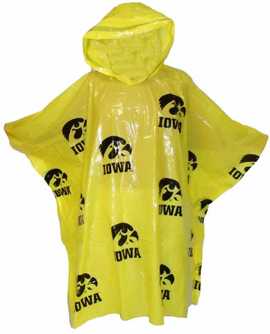 Iowa Hawkeyes Rain Poncho Storm Duds