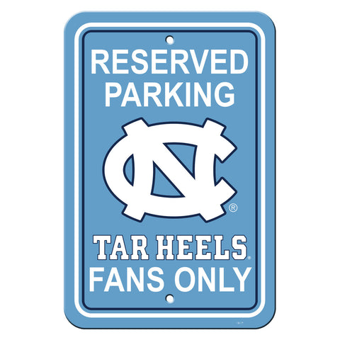 North Carolina Tar Heels Sign 12x18 Plastic Reserved Parking Style CO