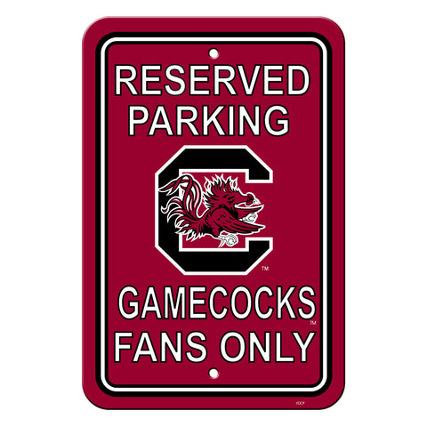 South Carolina Gamecocks Sign 12x18 Plastic Reserved Parking Style CO