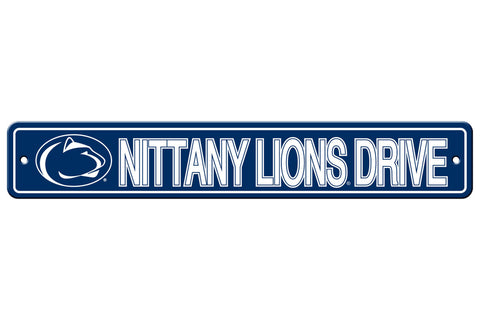 Penn State Nittany Lions Sign 4x24 Plastic Street Style CO