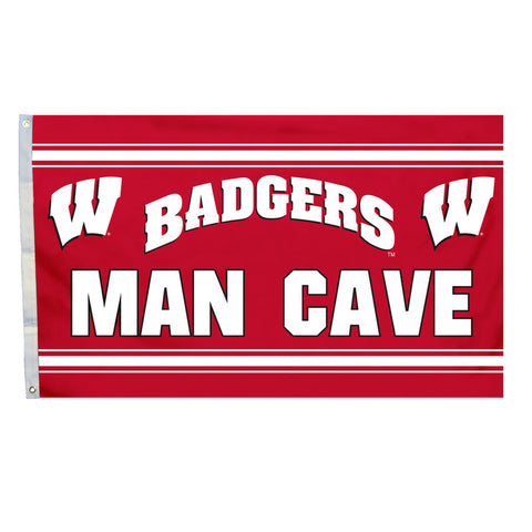Wisconsin Badgers Flag 3x5 Banner Man Cave CO
