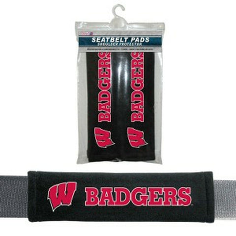 Wisconsin Badgers Seat Belt Pads CO