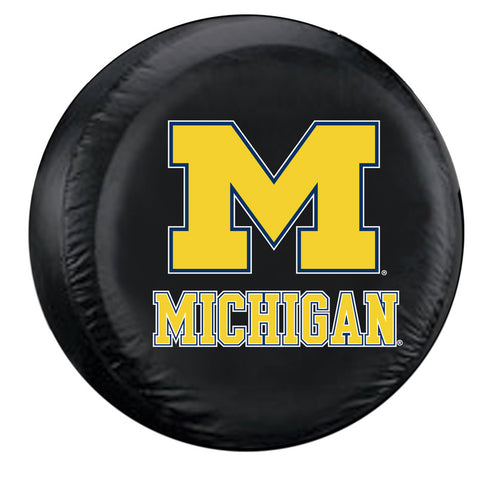 Michigan Wolverines Tire Cover Large Size Black CO