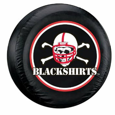 Nebraska Cornhuskers Tire Cover Large Size Blackshirts Logo Design CO