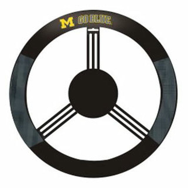 Michigan Wolverines Steering Wheel Cover Mesh Style CO