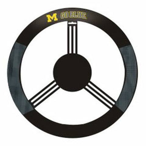 Michigan Wolverines Steering Wheel Cover Mesh Style CO