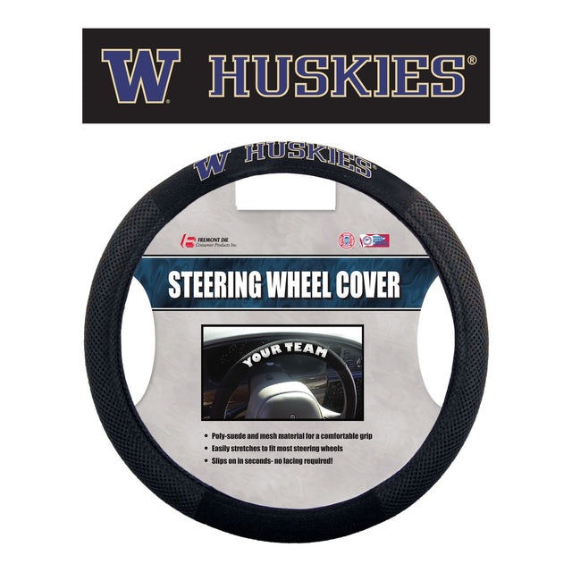 Washington Huskies Steering Wheel Cover Mesh Style CO