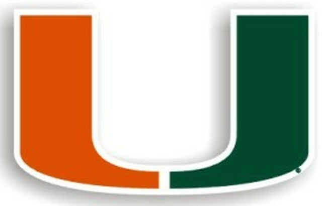 Imán de los Miami Hurricanes, estilo automóvil, 12" CO