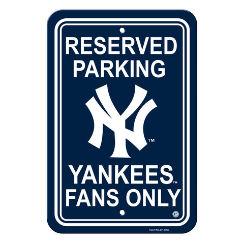New York Yankees Sign 12x18 Plastic Reserved Parking Style CO