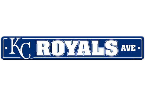 Kansas City Royals Sign 4x24 Plastic Street Style CO