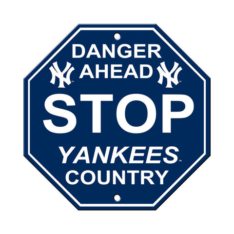 New York Yankees Sign 12x12 Plastic Stop Style CO