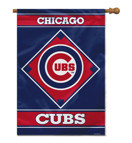 Chicago Cubs Flag 28x40 House 1-Sided CO