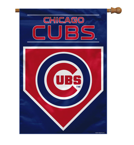 Chicago Cubs Banner 28x40 House Flag Style 2 Sided CO