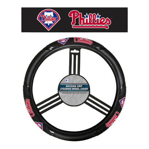 Philadelphia Phillies Steering Wheel Cover Massage Grip Style CO