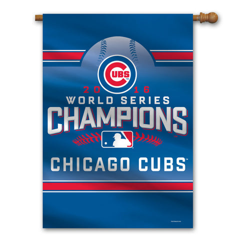 ~Chicago Cubs Banner Premium 28x40 Wall 2016 World Series Champs~ backorder