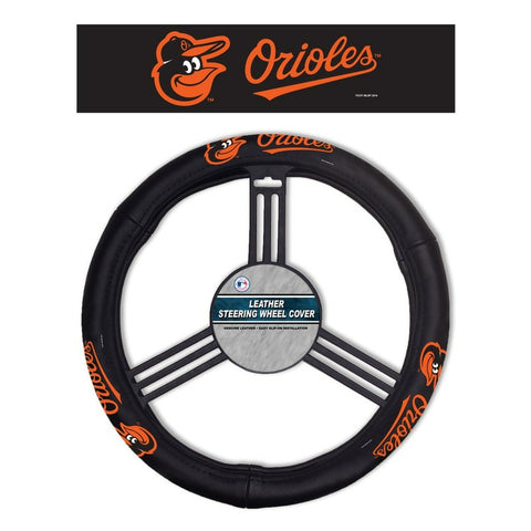 Baltimore Orioles Steering Wheel Cover Leather CO