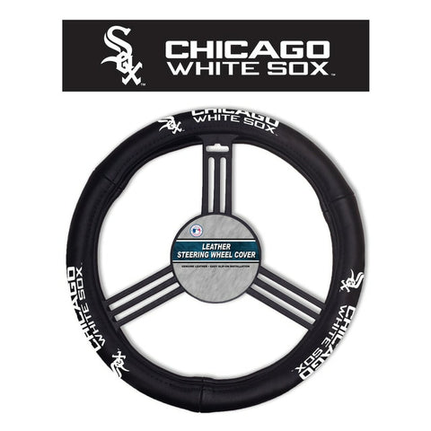 Chicago White Sox Steering Wheel Cover Leather CO