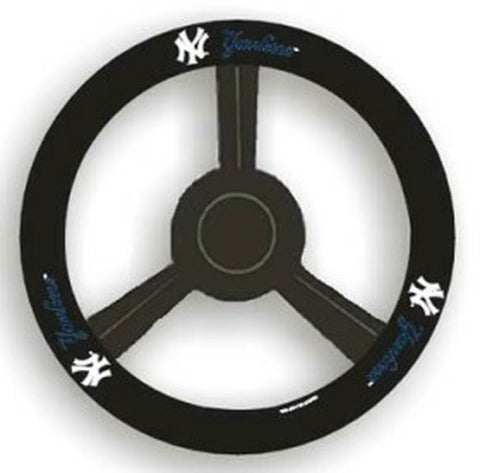 New York Yankees Steering Wheel Cover Leather CO