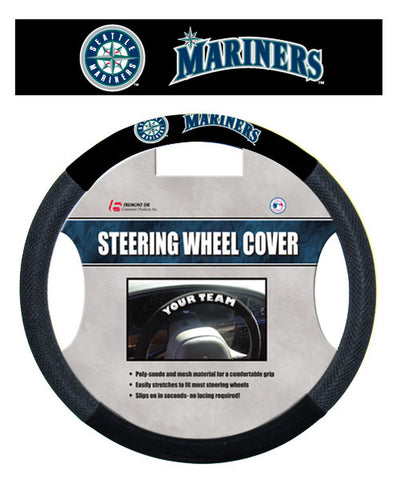 Seattle Mariners Steering Wheel Cover Mesh Style CO