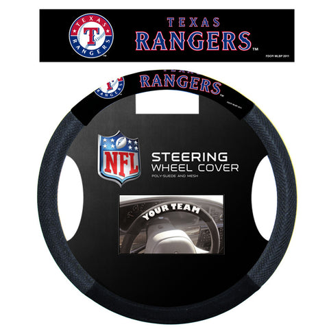 Texas Rangers Steering Wheel Cover Mesh Style CO