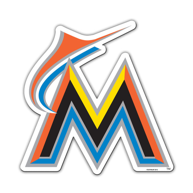 Imán de los Miami Marlins, estilo automóvil, 12" CO