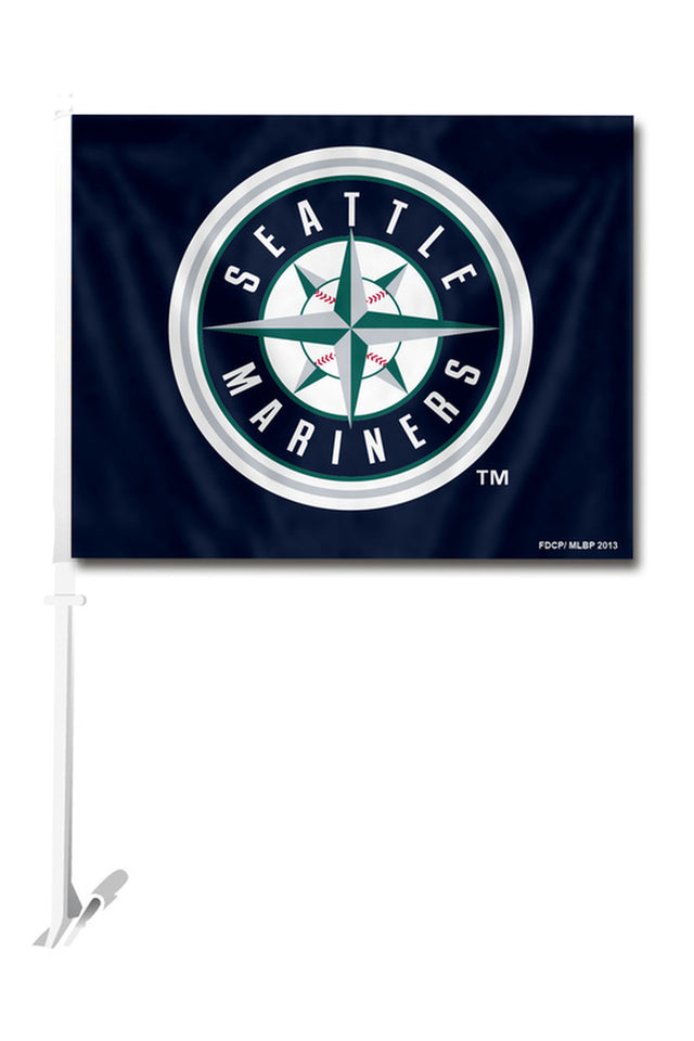 Bandera para auto de los Marineros de Seattle