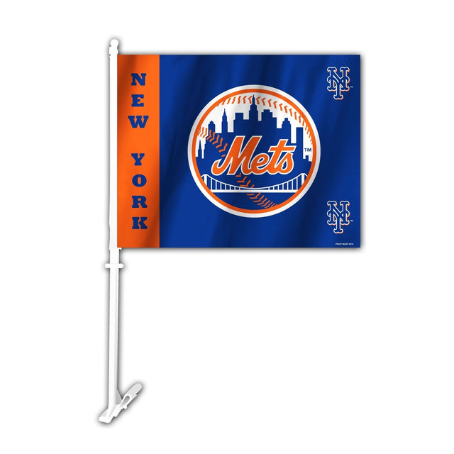 Bandera de los Mets de Nueva York en estilo de automóvil