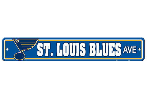 St. Louis Blues Sign 4x24 Plastic Street Style CO