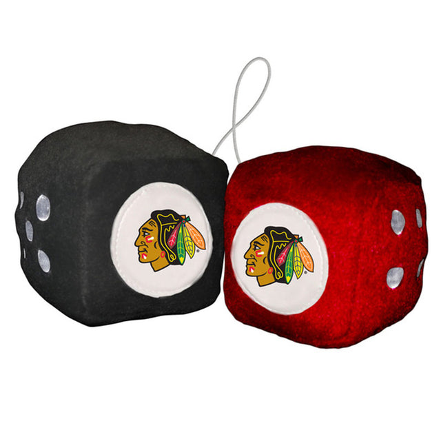 Chicago Blackhawks Fuzzy Dice