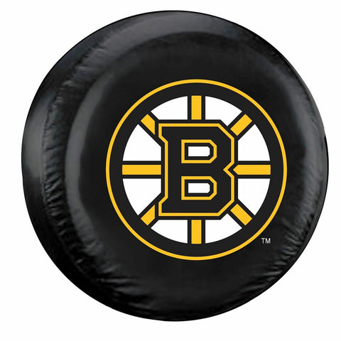 ~Boston Bruins Tire Cover Standard Size Black~ backorder