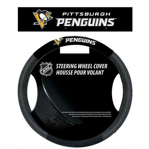 Pittsburgh Penguins Steering Wheel Cover Mesh Style CO