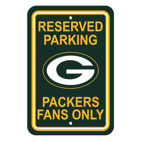 ~Green Bay Packers Sign 12x18 Plastic Reserved Parking Style CO~ backorder