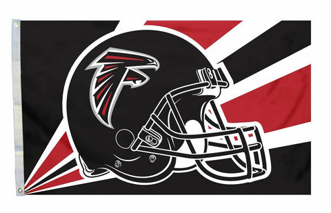 Atlanta Falcons Flag 3x5 Helmet Design - Special Order