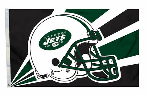 New York Jets Flag 3x5 Helmet Design - Special Order